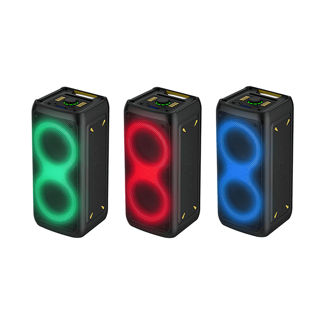6 Inch Hot Sales Bluetooth Rechargeable Speaker With Party Ring Light