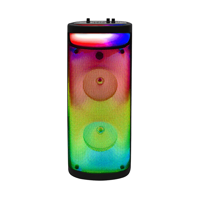 Dual 6 Inch Bluetooth Rechargeable Speaker With RGB Liquid Motion Light