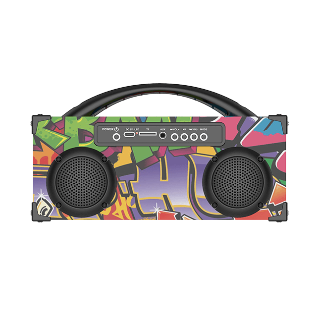 2 Inch Colorful Retro Design Portable Bluetooth Rechargeable Speaker