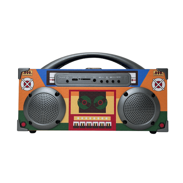 2 Inch Colorful Retro Design Portable Bluetooth Rechargeable Speaker