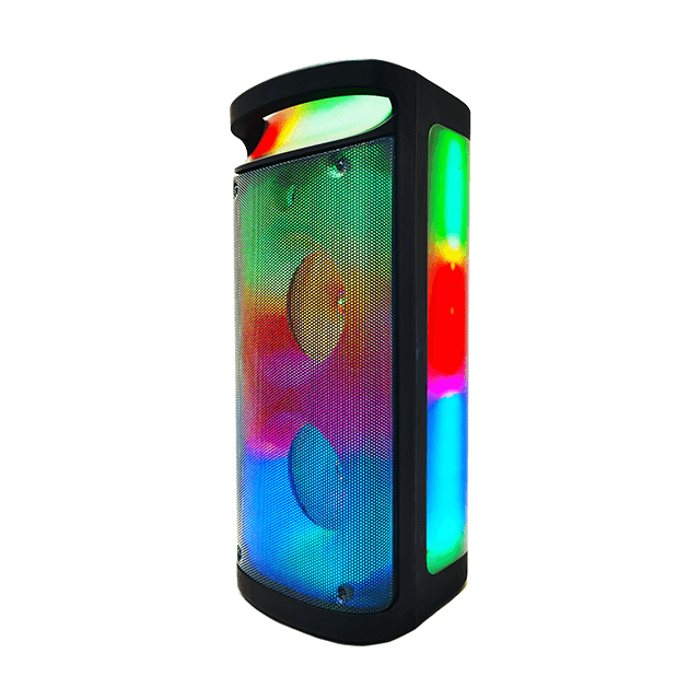 Dual 6 Inch Bluetooth Rechargeable Speaker With RGB Liquid Motion Light