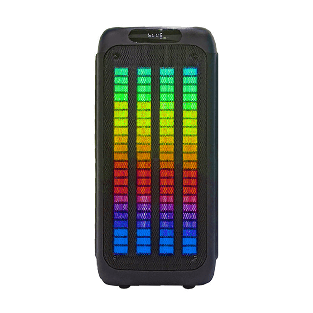 Dual 8 Inch Bluetooth Rechargeable Speaker With RGB Liquid Motion Light