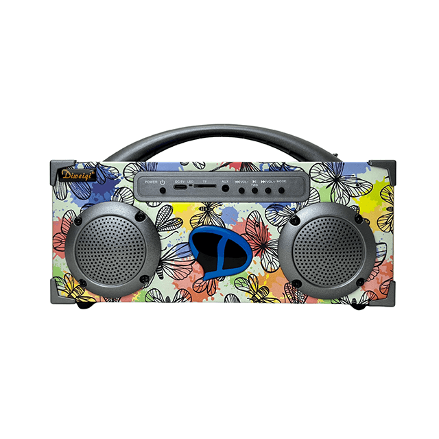 2 Inch Colorful Retro Design Portable Bluetooth Rechargeable Speaker