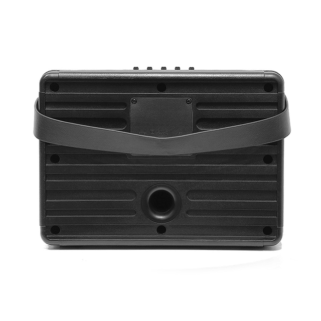 Dual 5 Inch Portable Bluetooth Rechargeable Speaker With Colorful Ring Lights