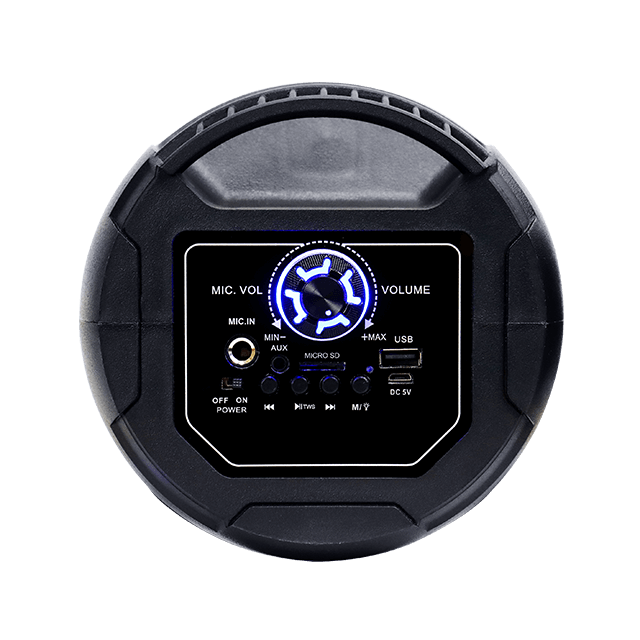 4 Inch Portable Bluetooth Rechargeable Speaker With RGB Flashing Light