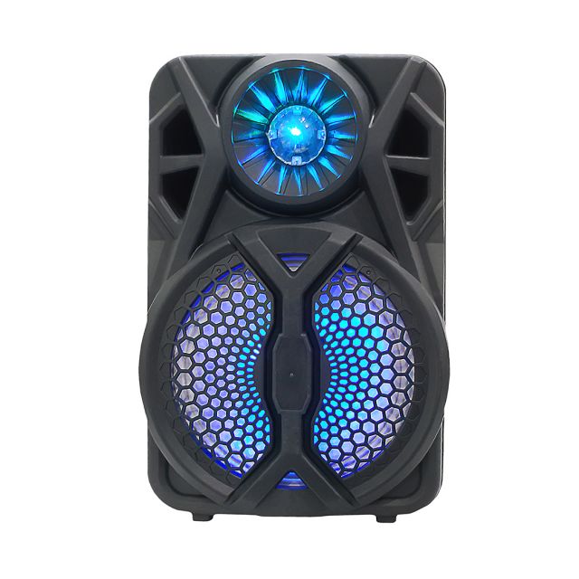 8 Inch Classic Bluetooth Rechargeable Speaker With RGB Flashing Lights