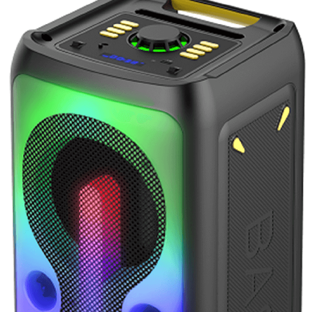 6 Inch Hot Sales Bluetooth Rechargeable Speaker With Colorful Full Panel Light