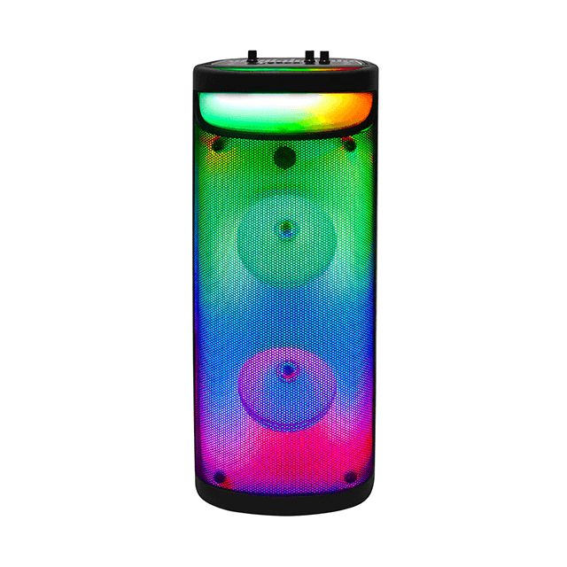 Dual 6 Inch Bluetooth Rechargeable Speaker With RGB Liquid Motion Light
