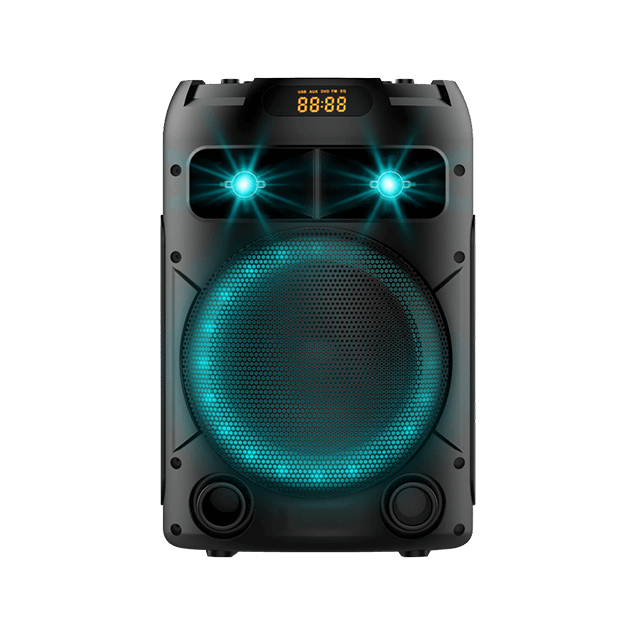 4 Inch Portable Bluetooth Rechargeable Speaker With RGB Ring Light