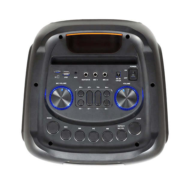 Dual 8 Inch Bluetooth Rechargeable Speaker With RGB Liquid Motion Light