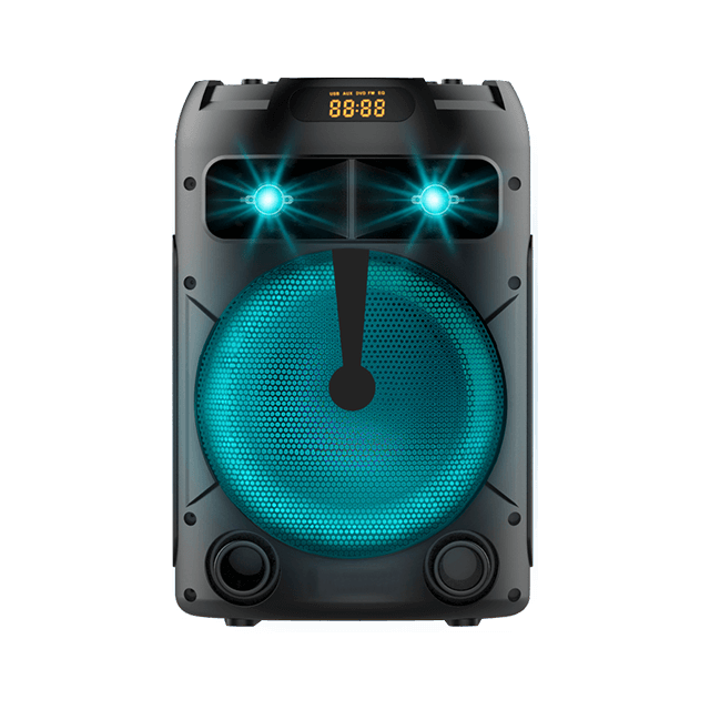 4 Inch Portable Bluetooth Rechargeable Speaker With RGB Flashing Light