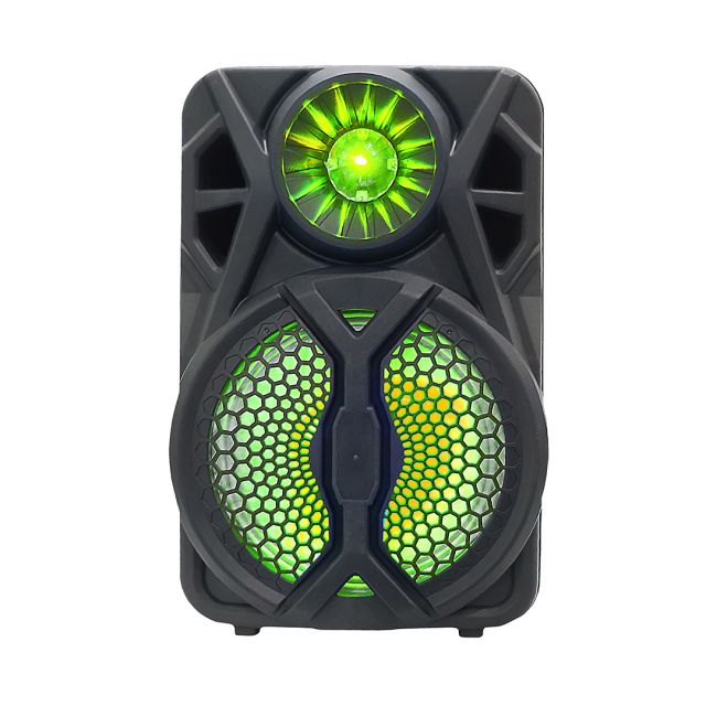 8 Inch Classic Bluetooth Rechargeable Speaker With RGB Flashing Lights